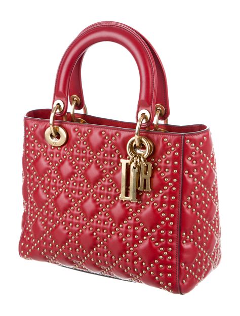 lady d dior bag rossa|medium lady dior bag price.